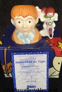 Coalport Snowman Character Jugs James Hold On Tight quality figurine